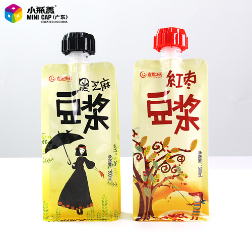 豆浆八边封吸嘴袋包装